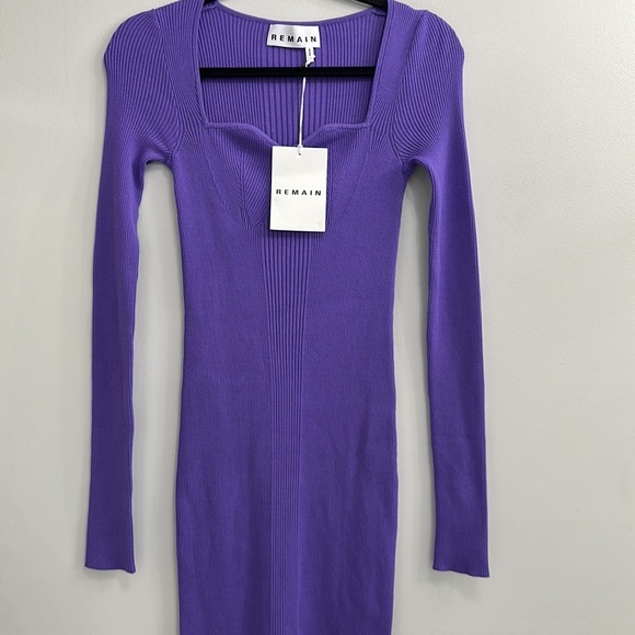 REMAIN Birger Christensen Remain Dense Curved ribbed Dress - Picture 6 of 13